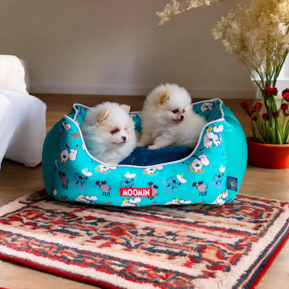 Moomin Ski Holiday Pet Bed Blue