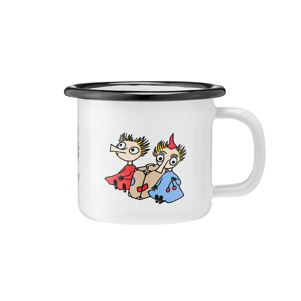 Moomin Enamel Mug 1.5 dl Thingumy and Bob Espresso Size