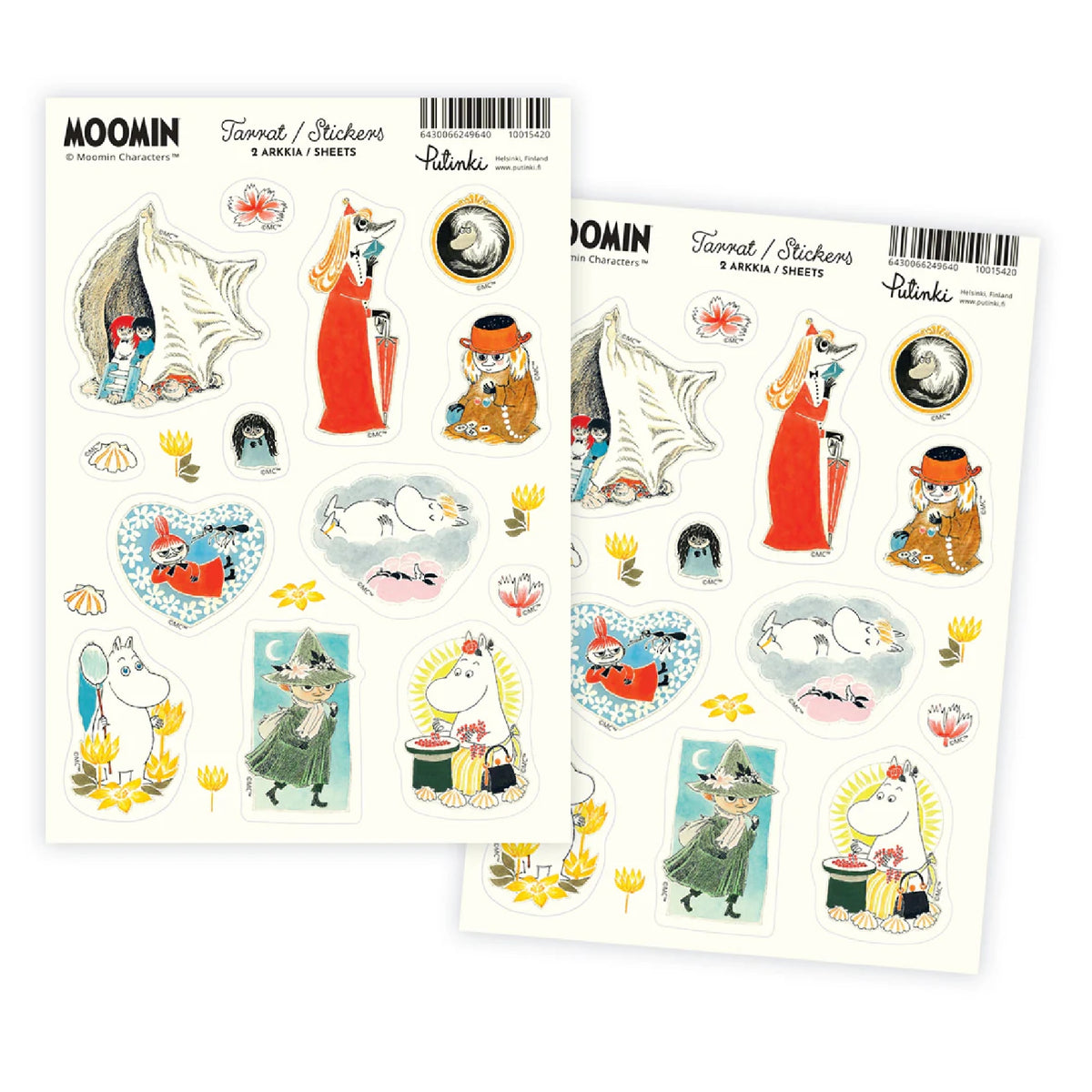 Moomin Classics Sticker Set 2 Sheets