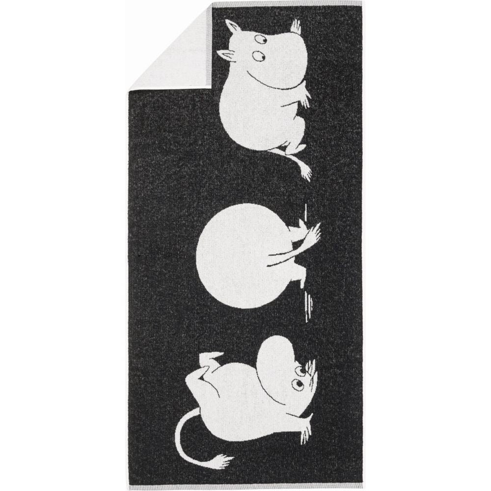 Moomin Moomintroll Black And White Bath Towel 70 x 140 cm