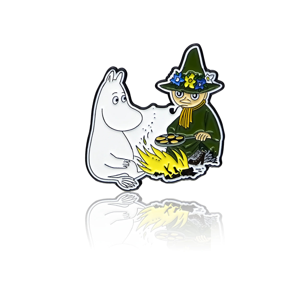 Moomintroll And Snufkin Campfire Pin