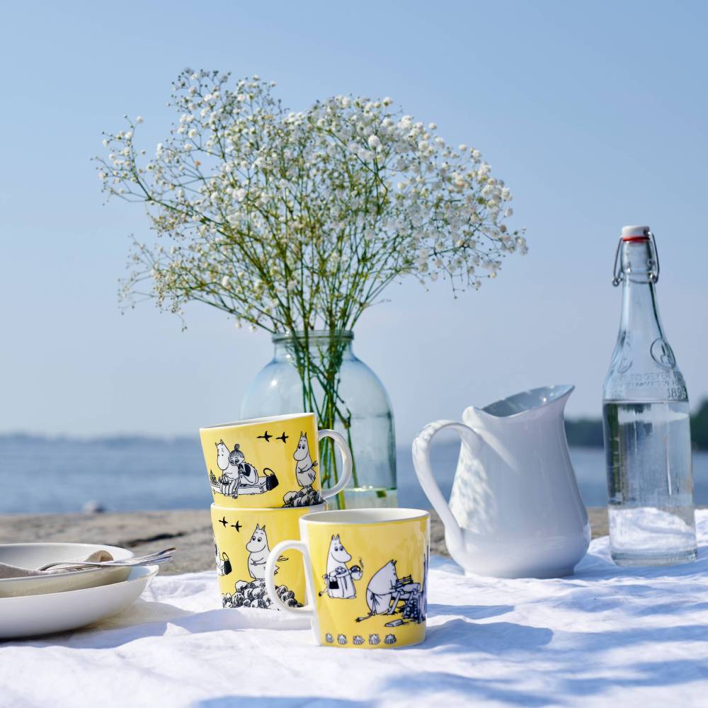 Moomin Blue & Yellow Mugs 0.4 L Bundle