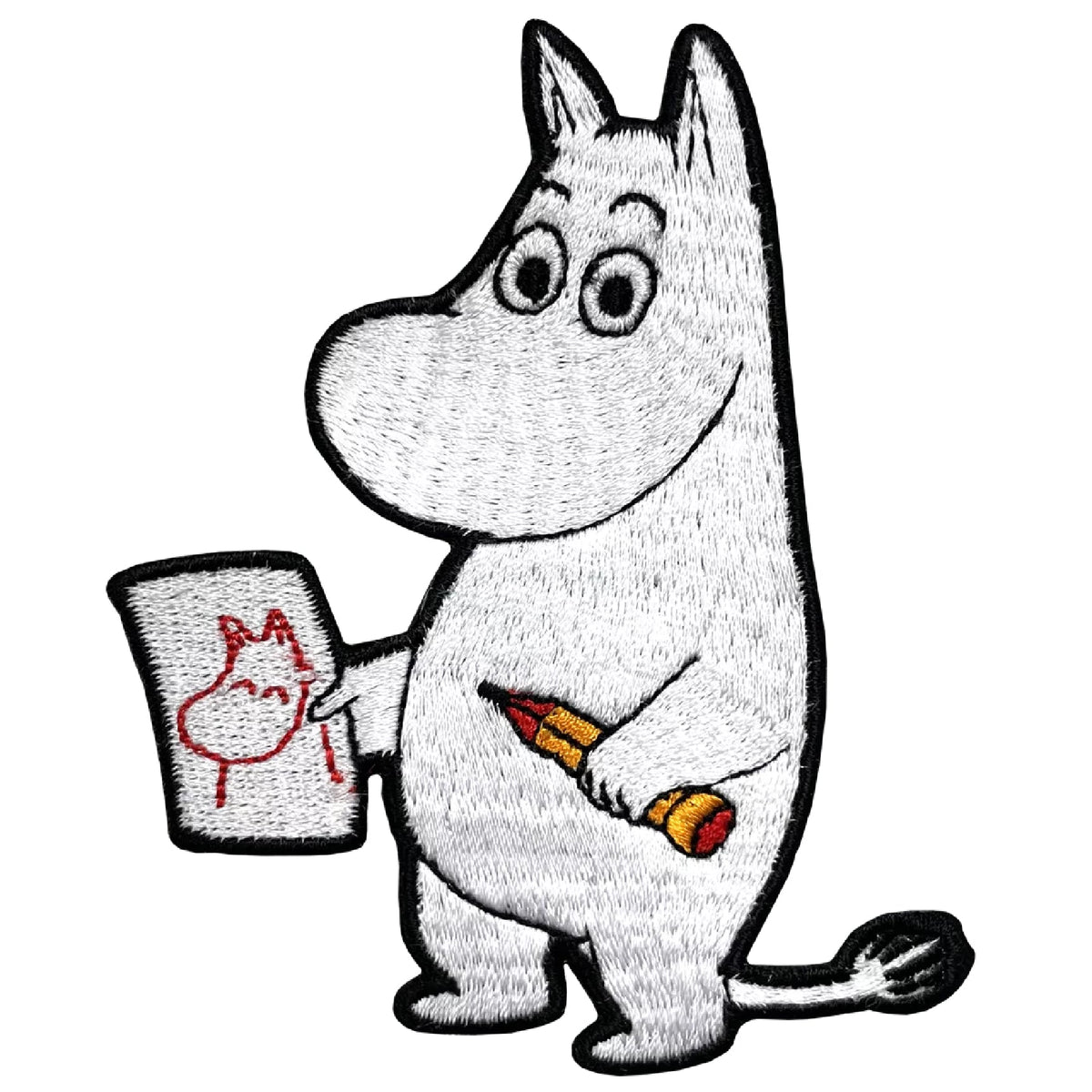 Moomintroll Drawing Sew On Patch