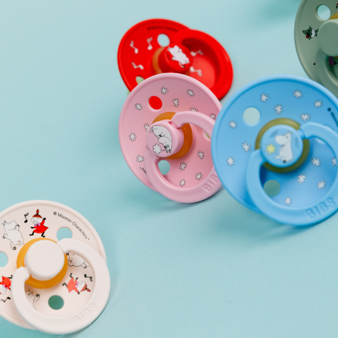 Moomin Dreaming Pacifier 2-pack Light pink/blue