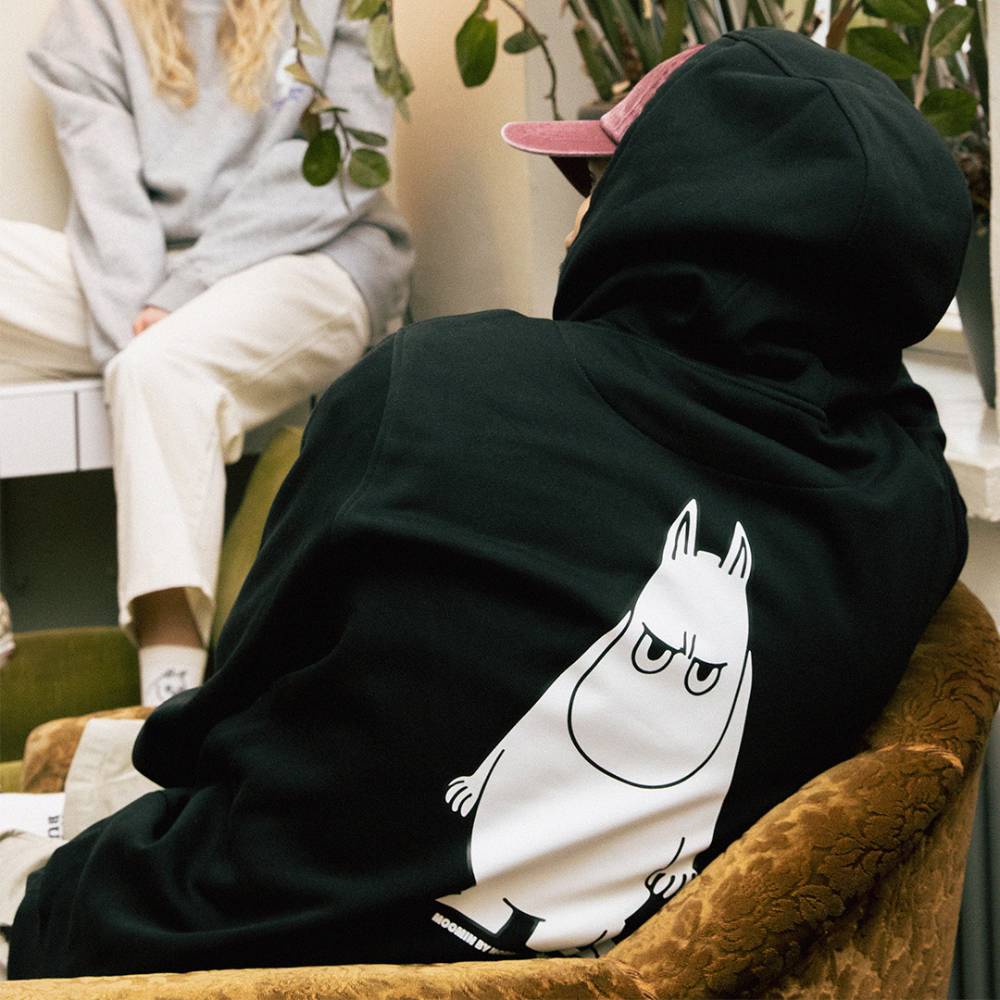 Hoodie Angry Moomintroll Unisex Black