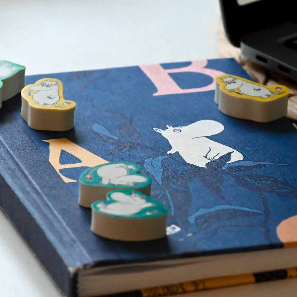 Moomin 3 Piece Eraser Set