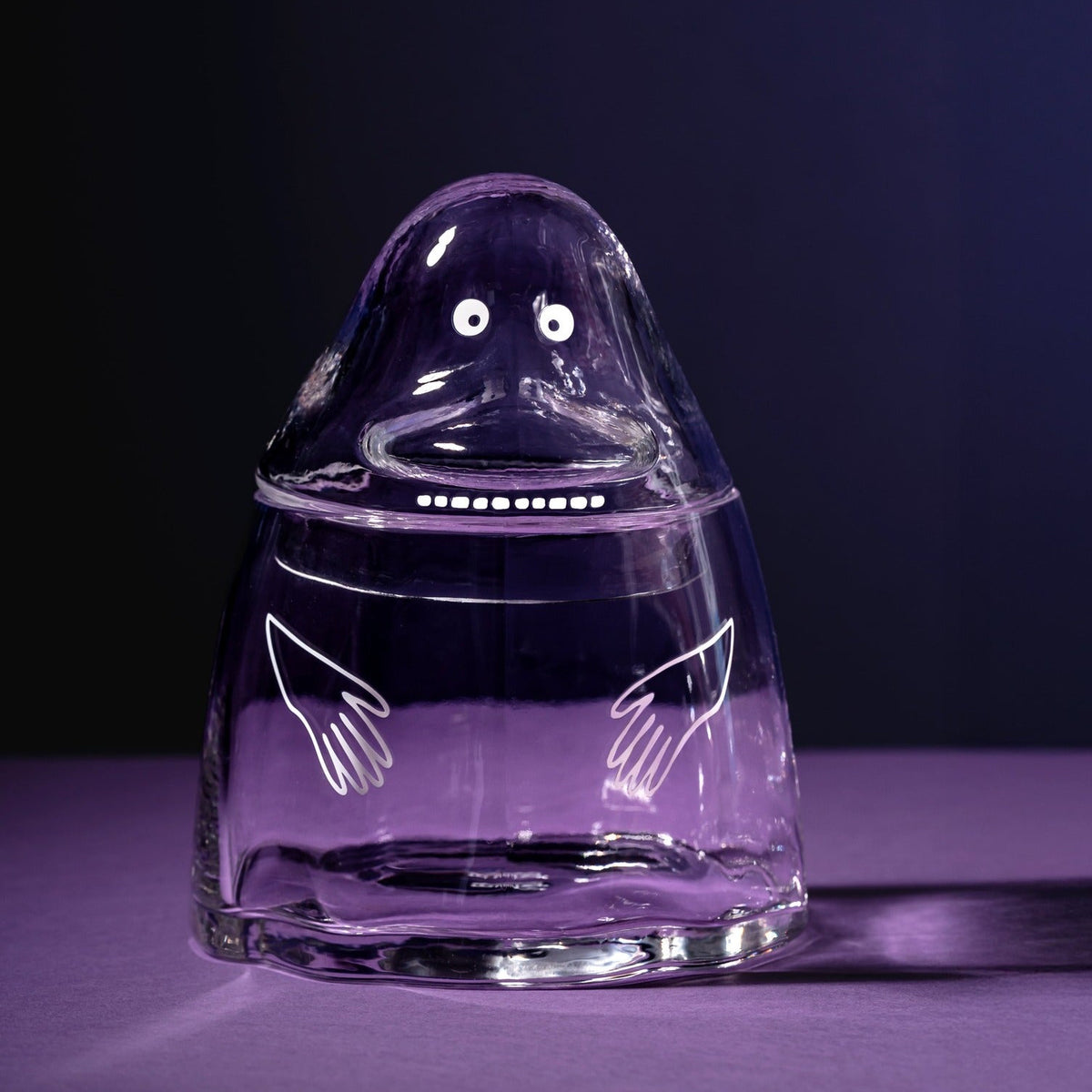 The Groke Shaped Glass Jar 19.5 cm