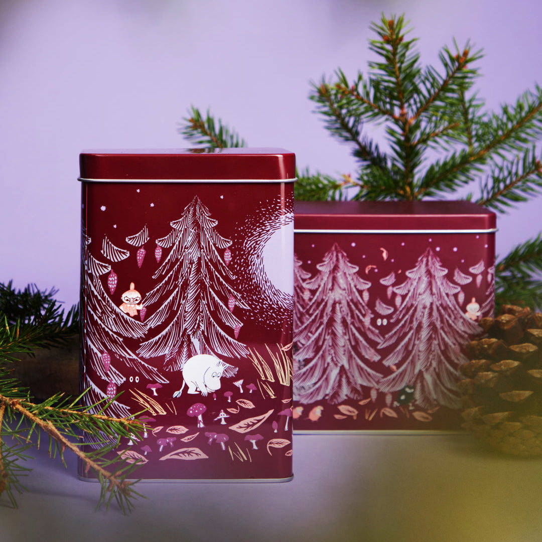 Primeval Forest Coffee Tin Red