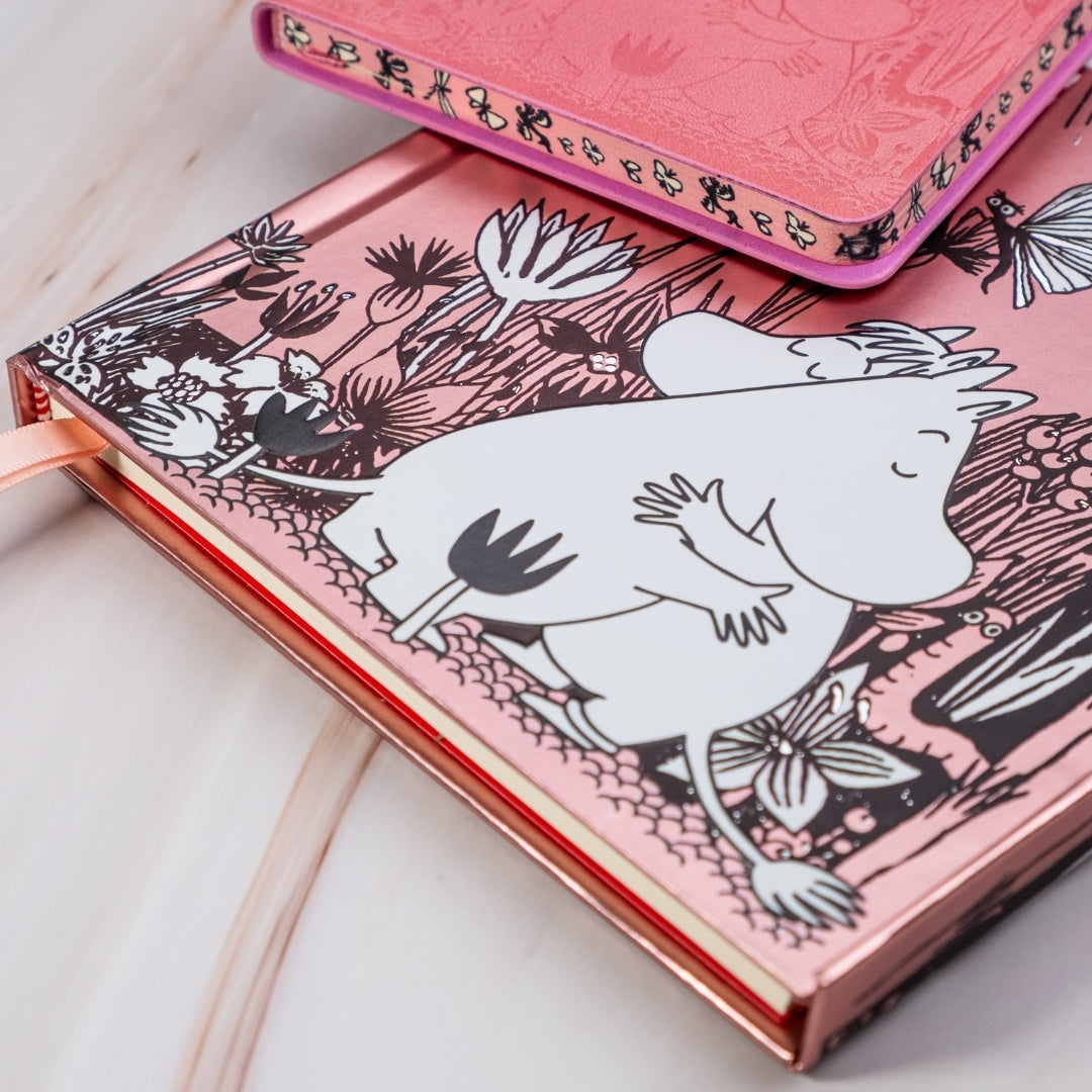 Moomin Love Foiled Notebook and Love Artisan Pocket Notebook Bundle