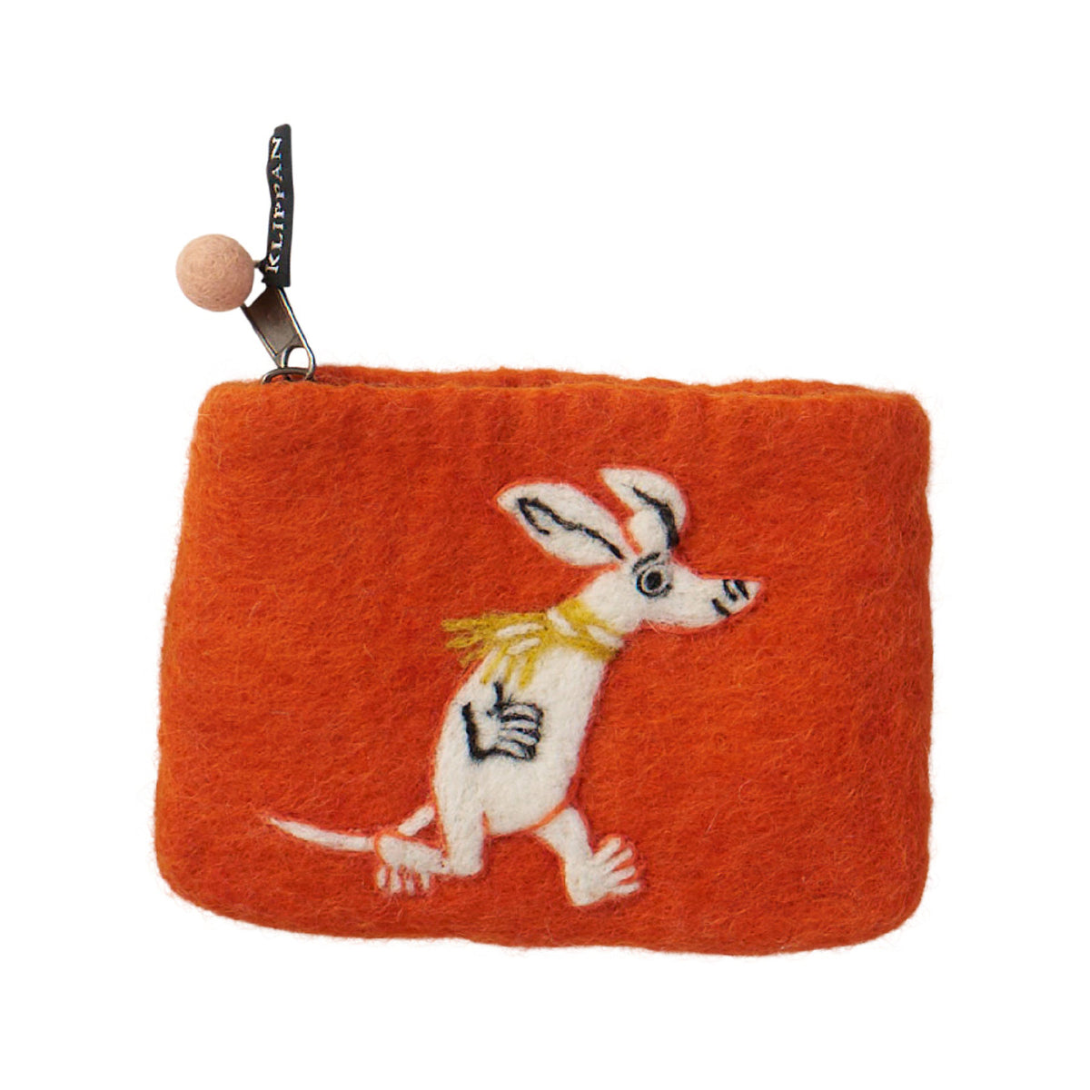 Felted Purse Sniff Orange