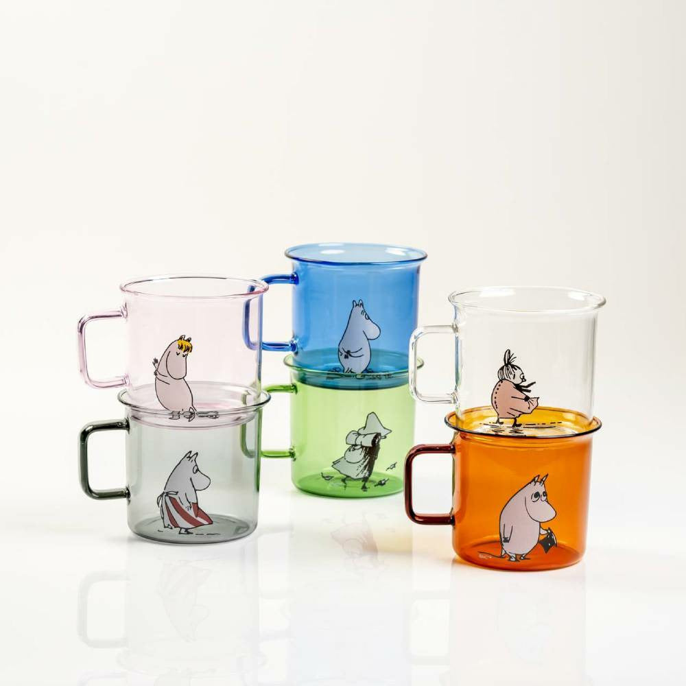 Moomin Glass Mug Set of 6 Bundle - Muurla