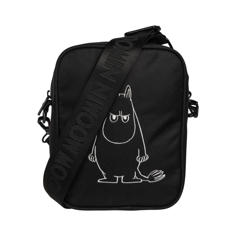 Moomintroll Angry Shoulder Bag Black