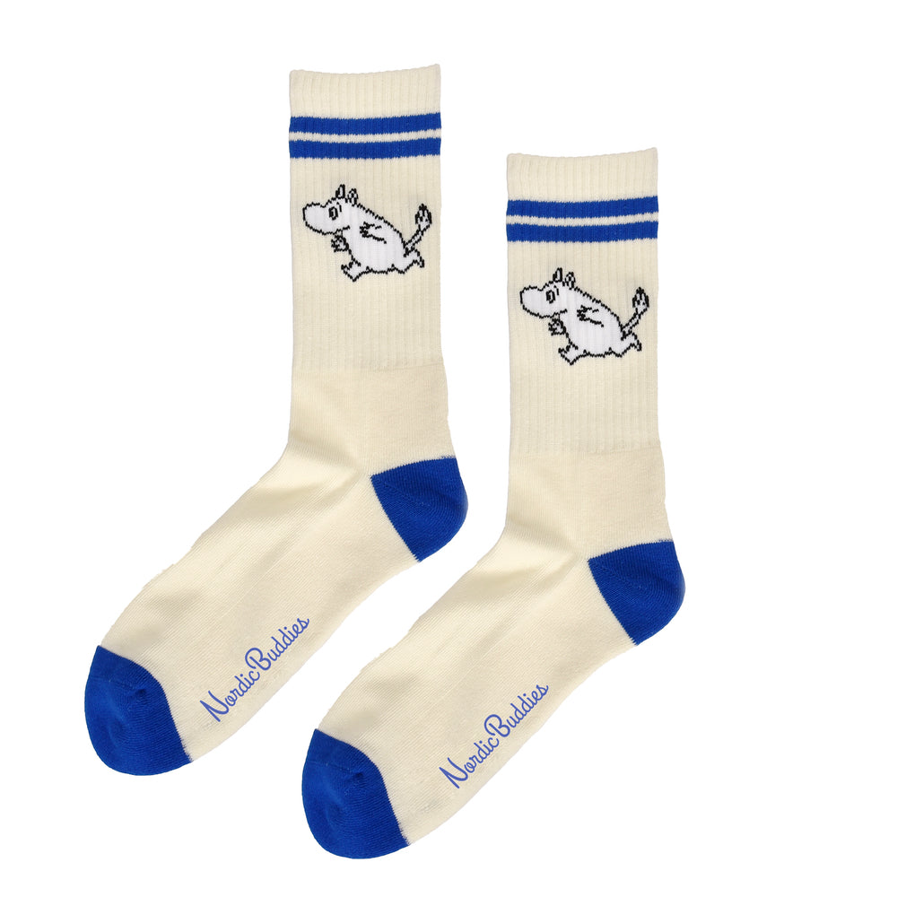 Moomin Socks Moomintroll Retro Cream/Blue