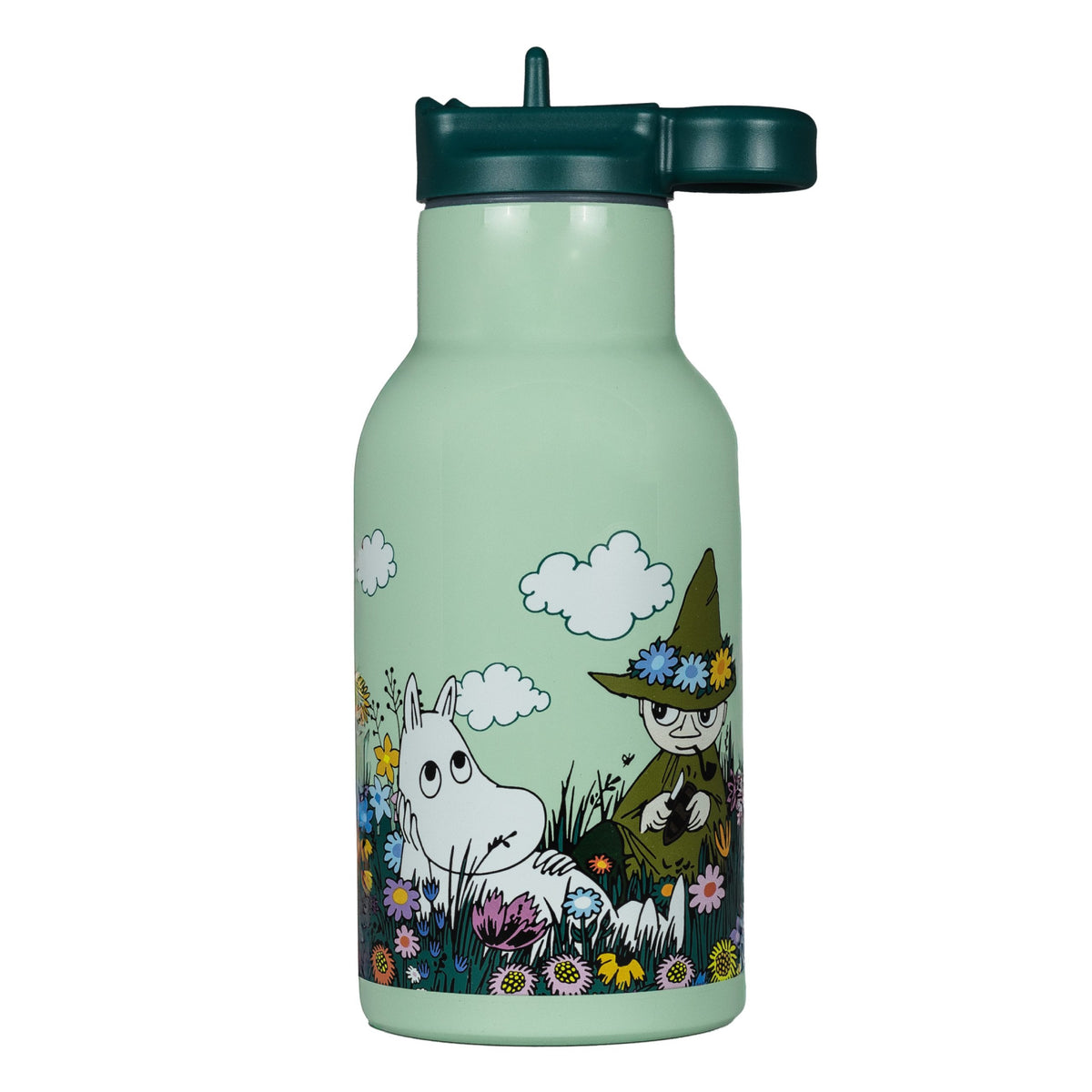 Moomin Meadow Water Bottle Green