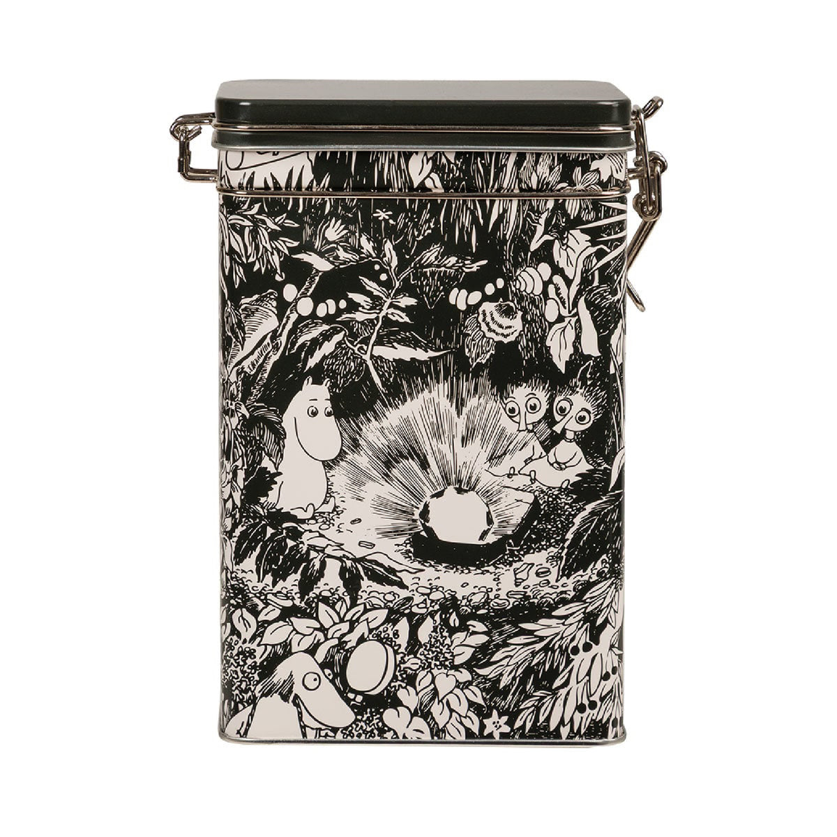 Moomin Ruby Coffee Tin Black And White