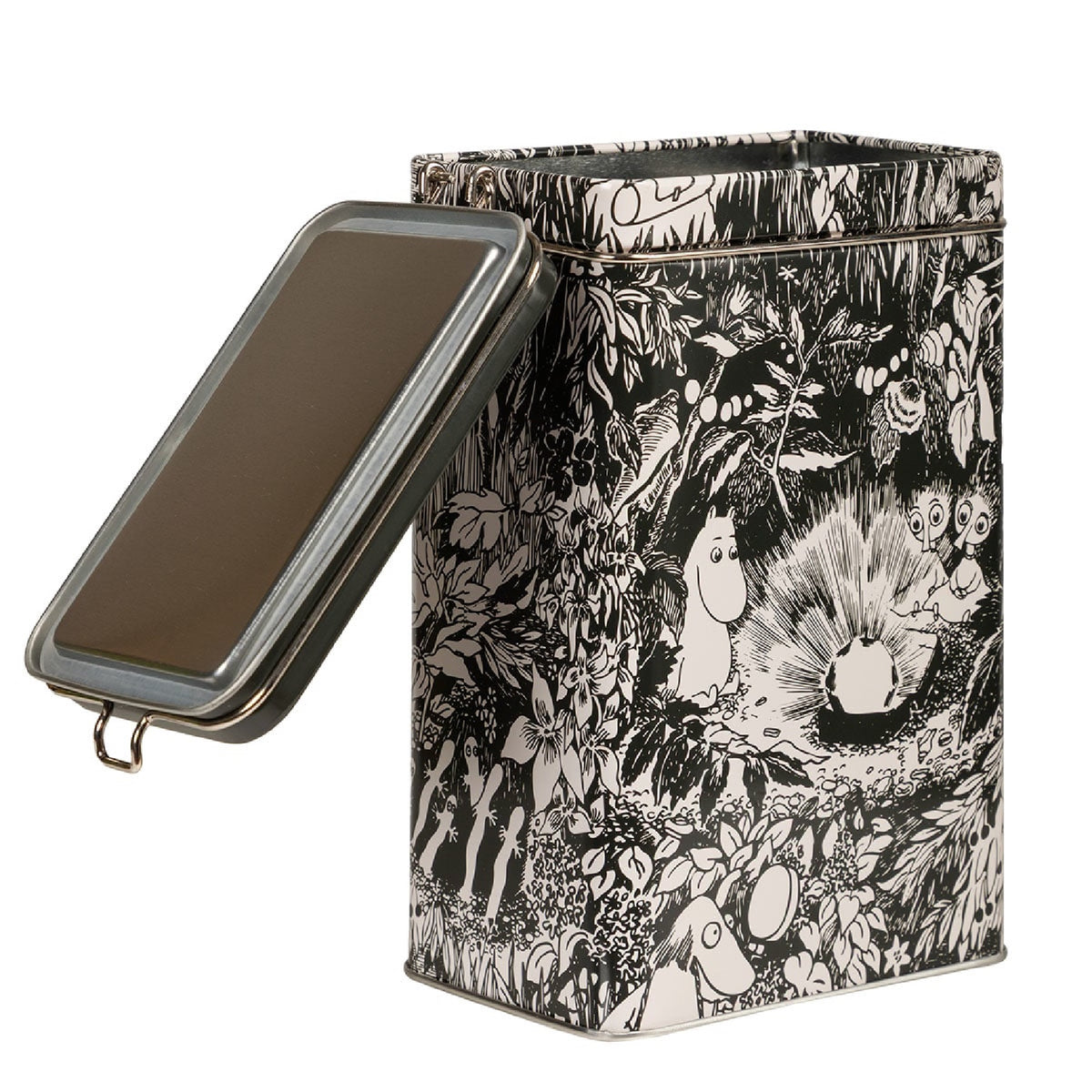 Moomin Ruby Coffee Tin Black And White