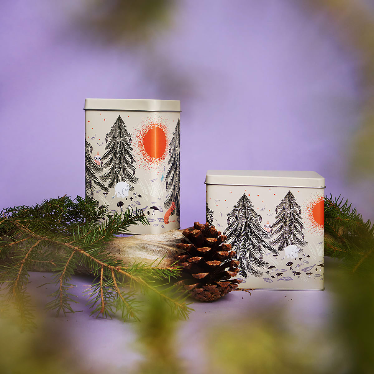 Primeval Forest Coffee Tin Grey