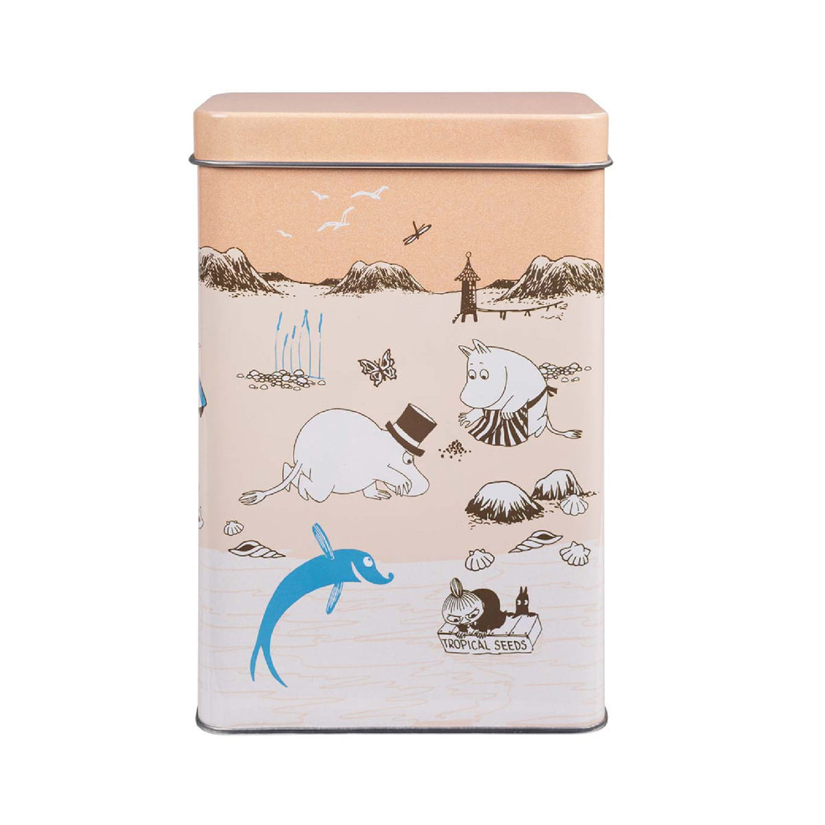 Moomin Beach Trip Coffee Tin Orange