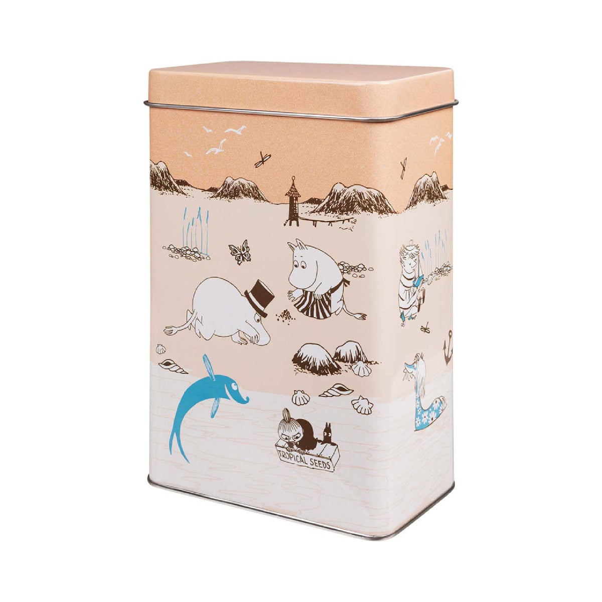 Moomin Beach Trip Coffee Tin Orange