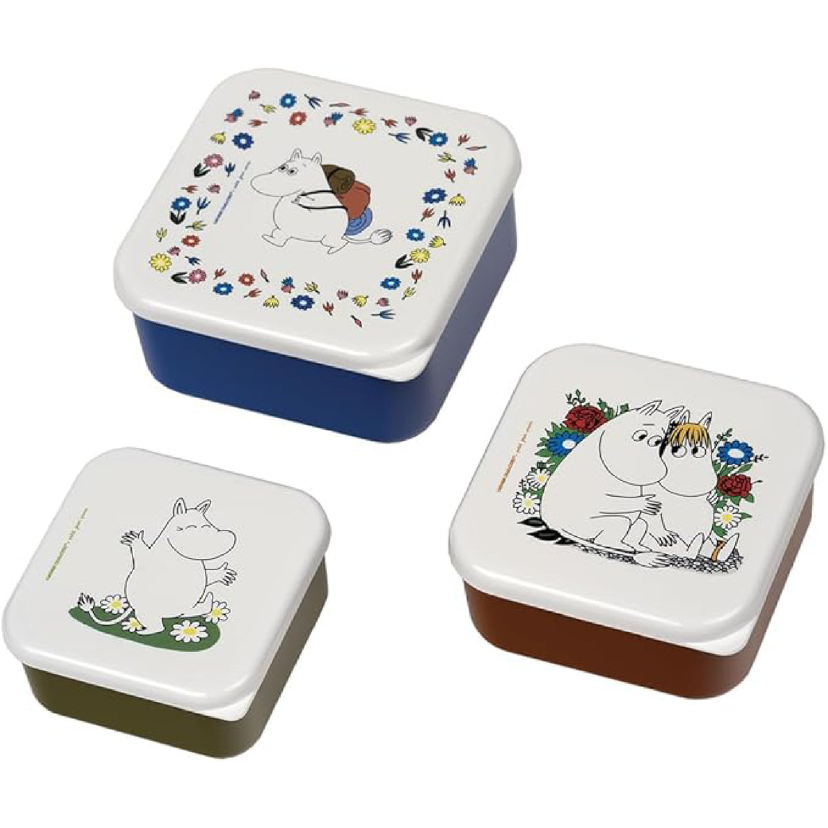 Moomin Petit Day - Set of 3 Lunch Boxes for Kids