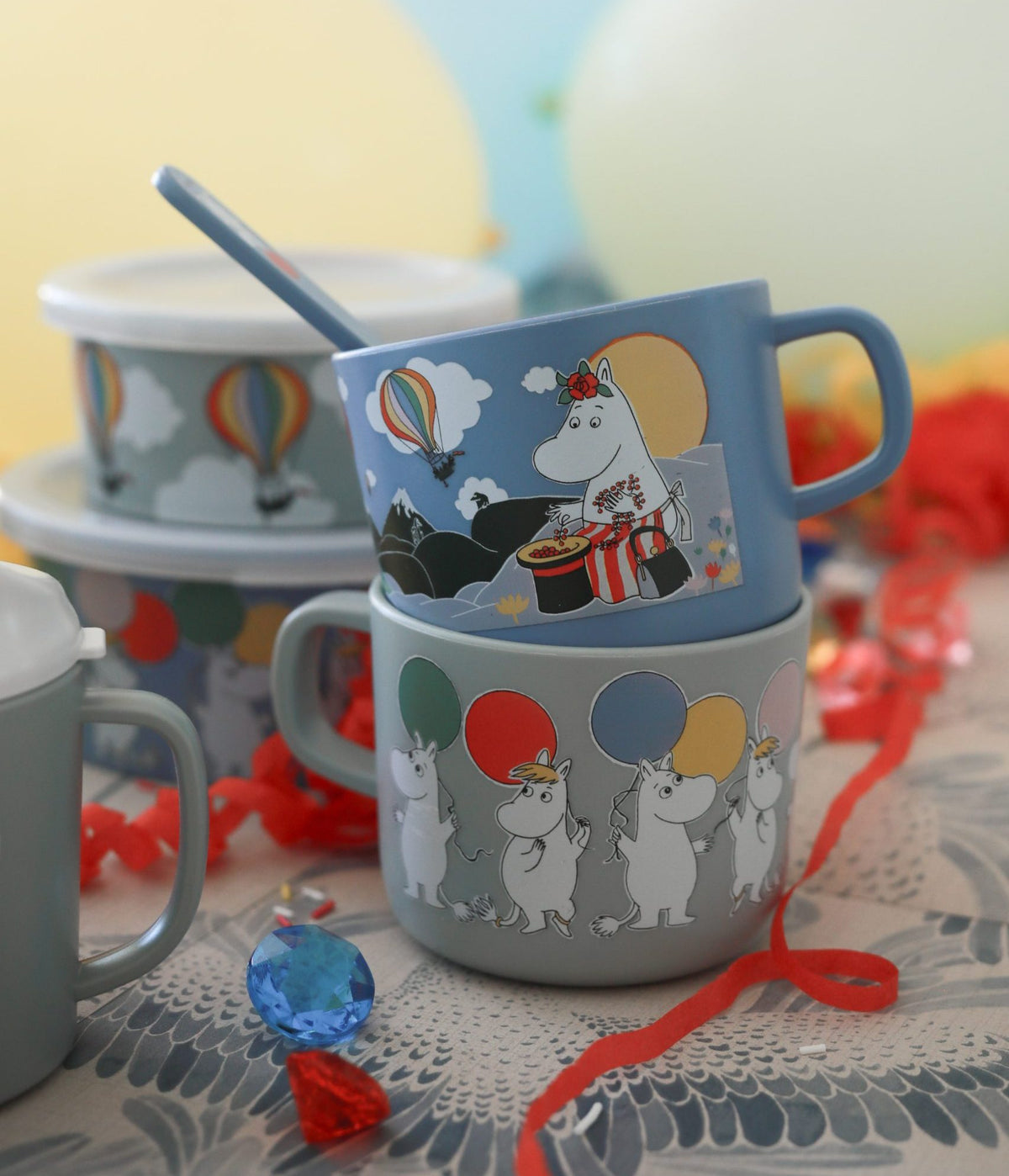 Moomin Mug Festivities Landscape Blue