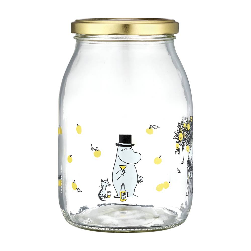 Moomin Apples Glass Jar  1 L