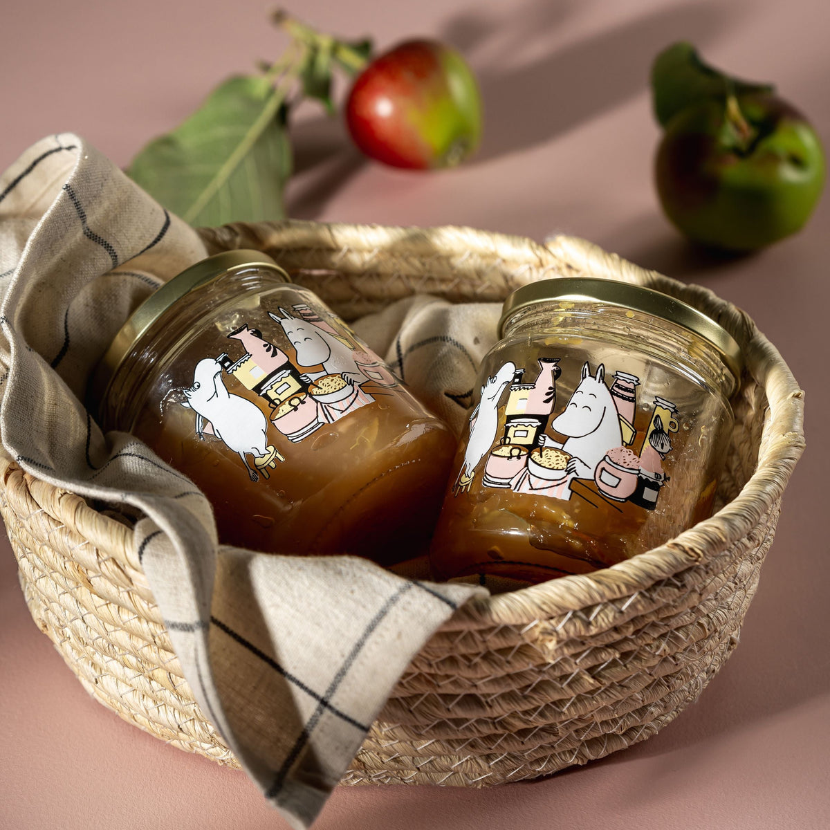 Moomin Glass Jars, Berries, Jam and Apples Bundle - Muurla