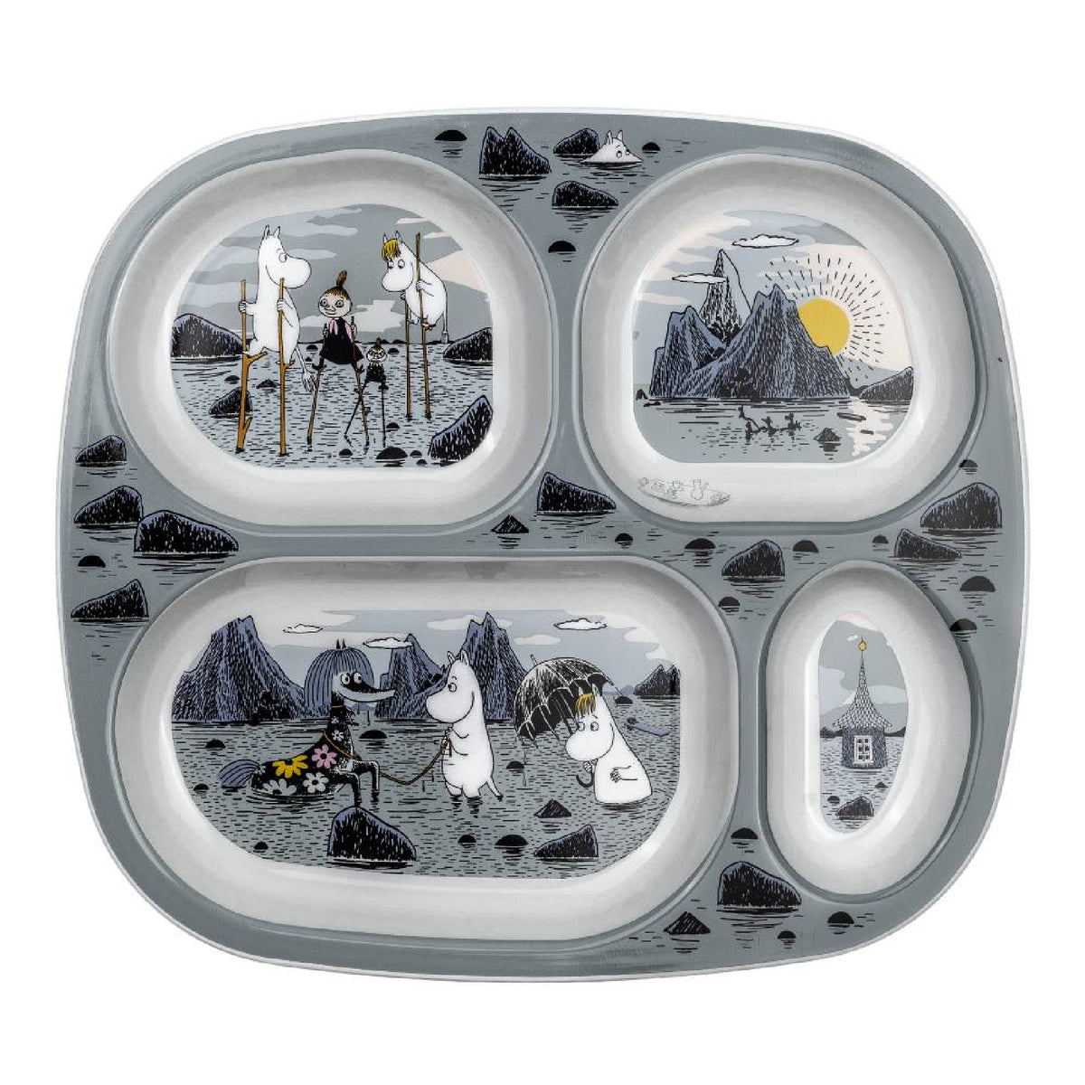 Moomin Tray Plate Moomin Island