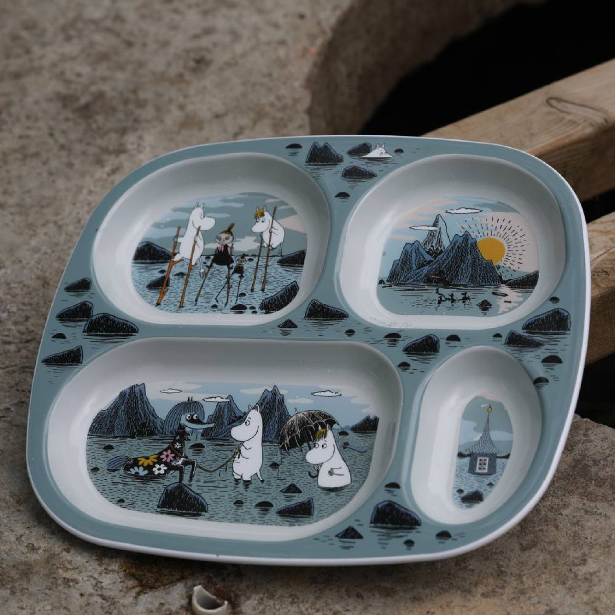 Moomin Tray Plate Moomin Island