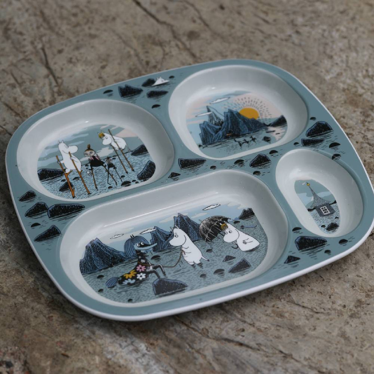 Moomin Tray Plate Moomin Island