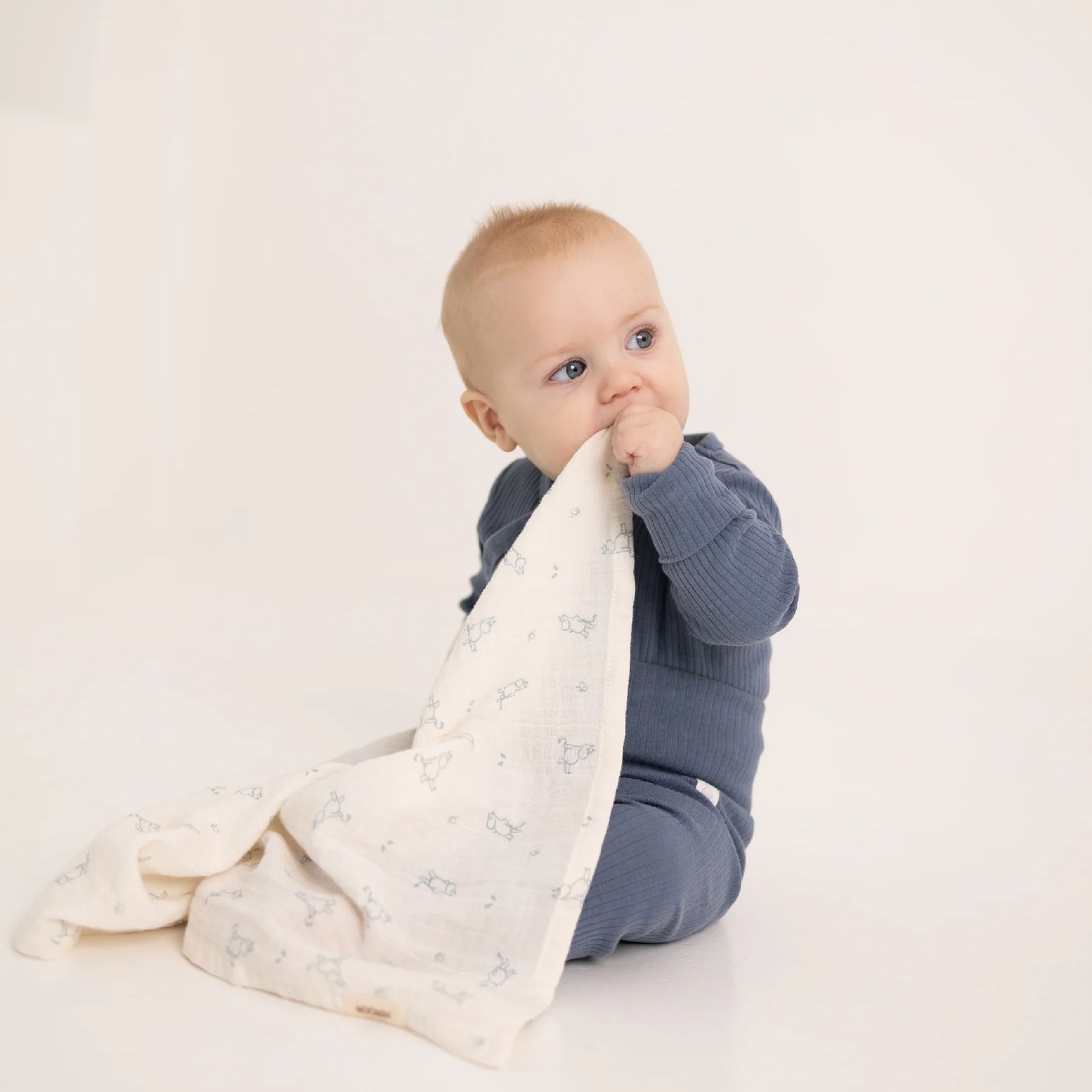 Moomin Baby Muslin Cloths Blue 2 pcs