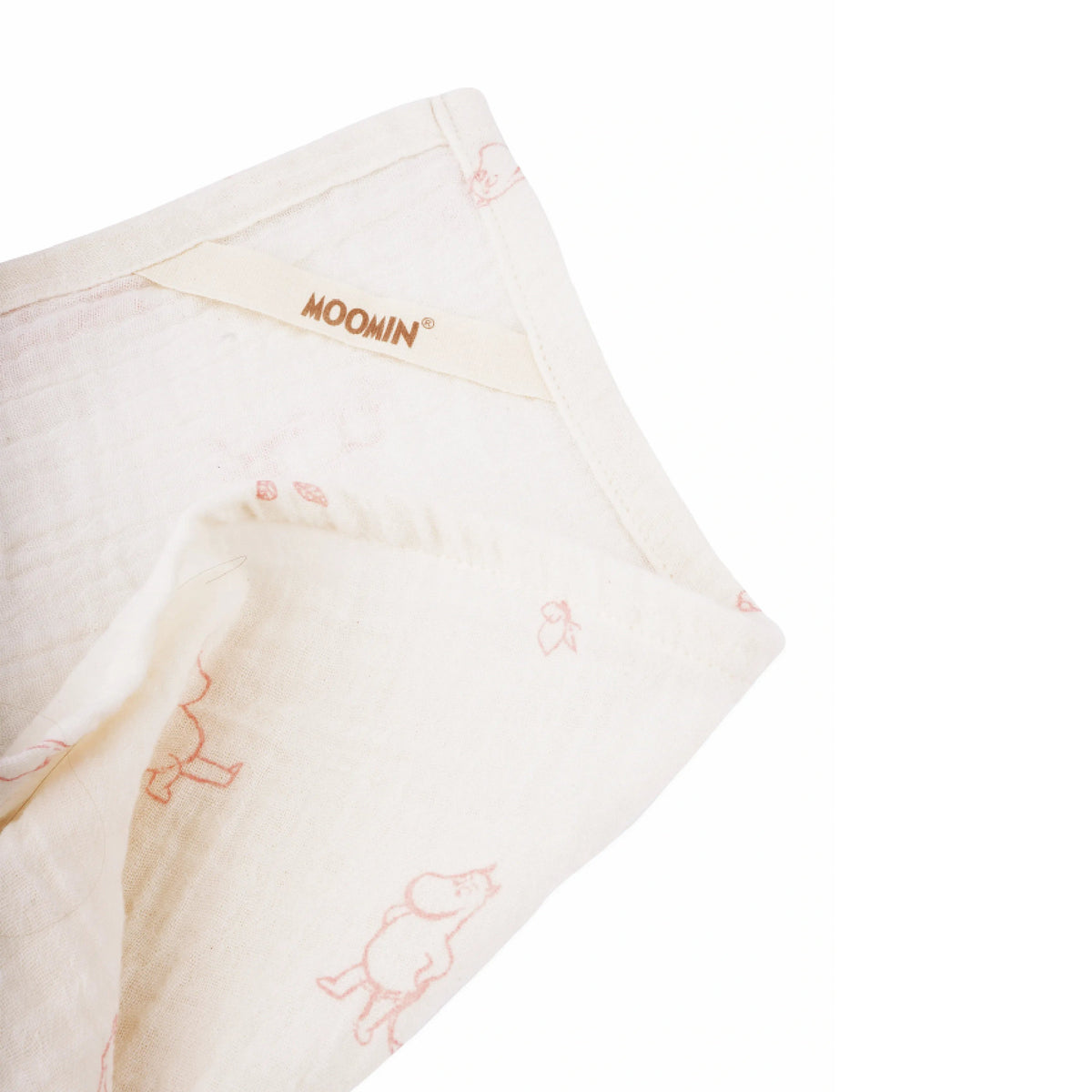 Moomin Muslin Swaddle Blanket Pink