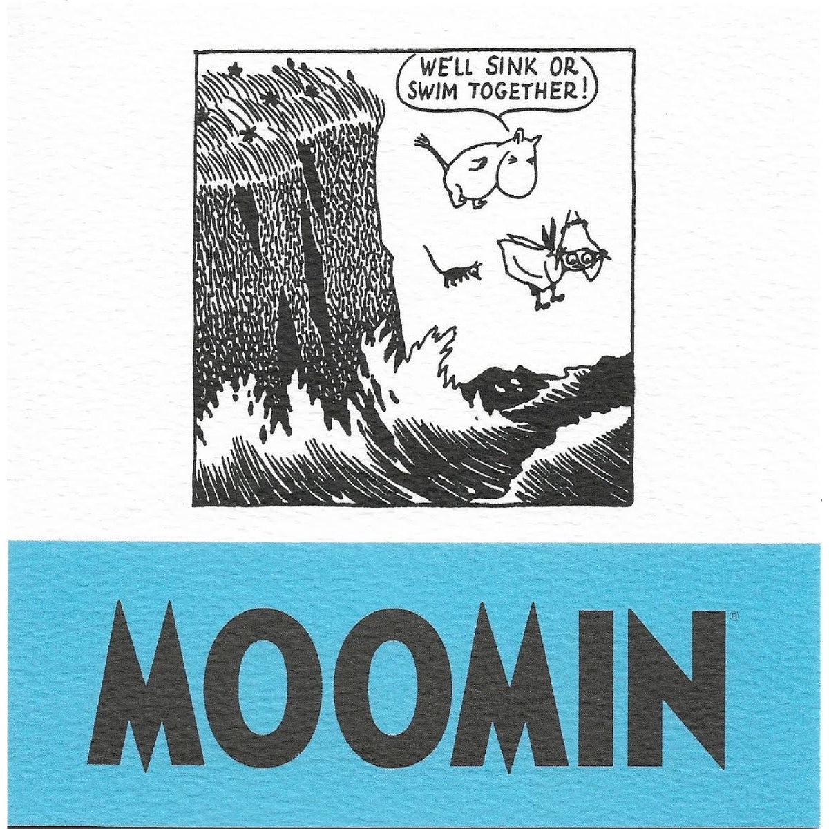 Moomin Greeting Card Sink Or Swim