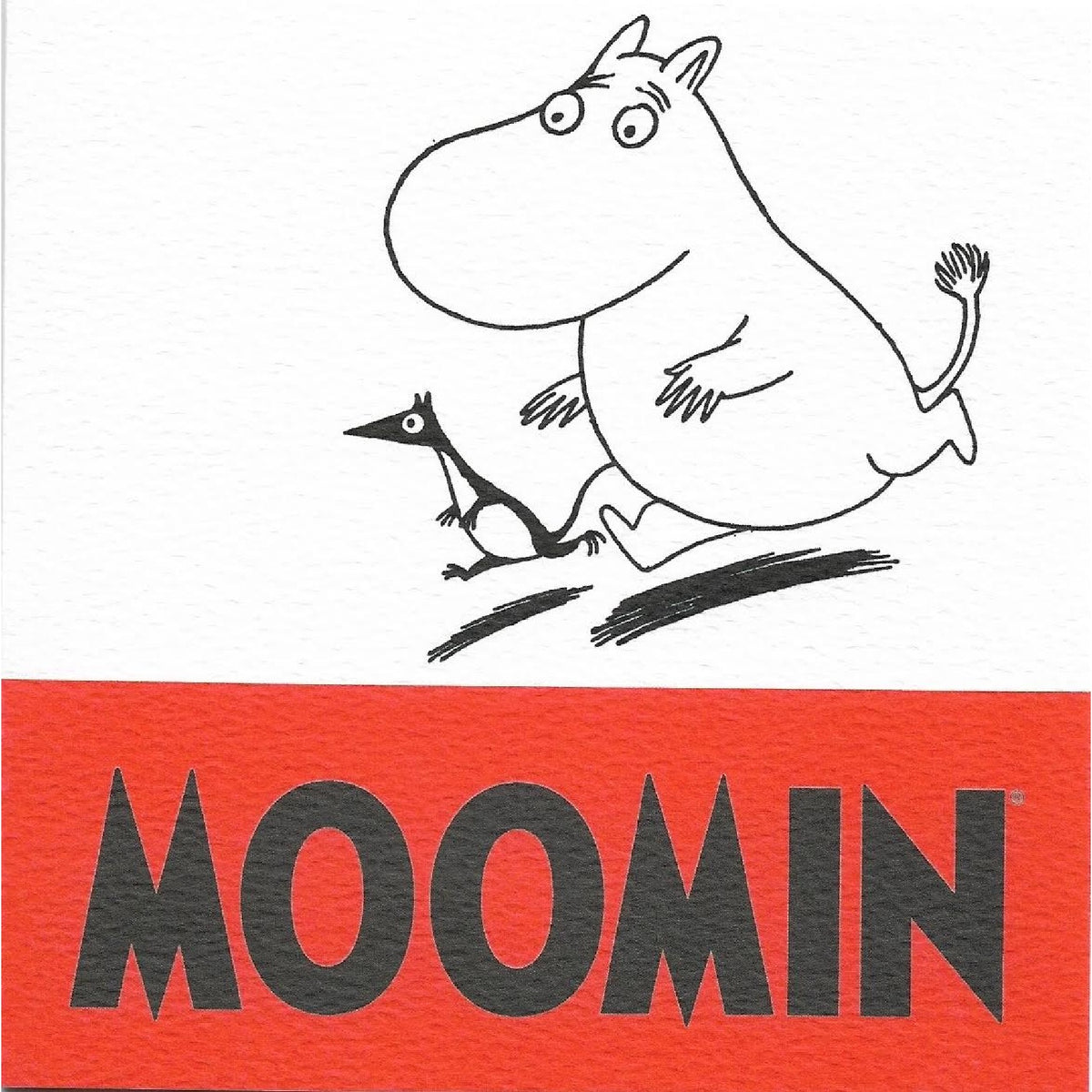 Moomin Greeting Card Moomintroll Running