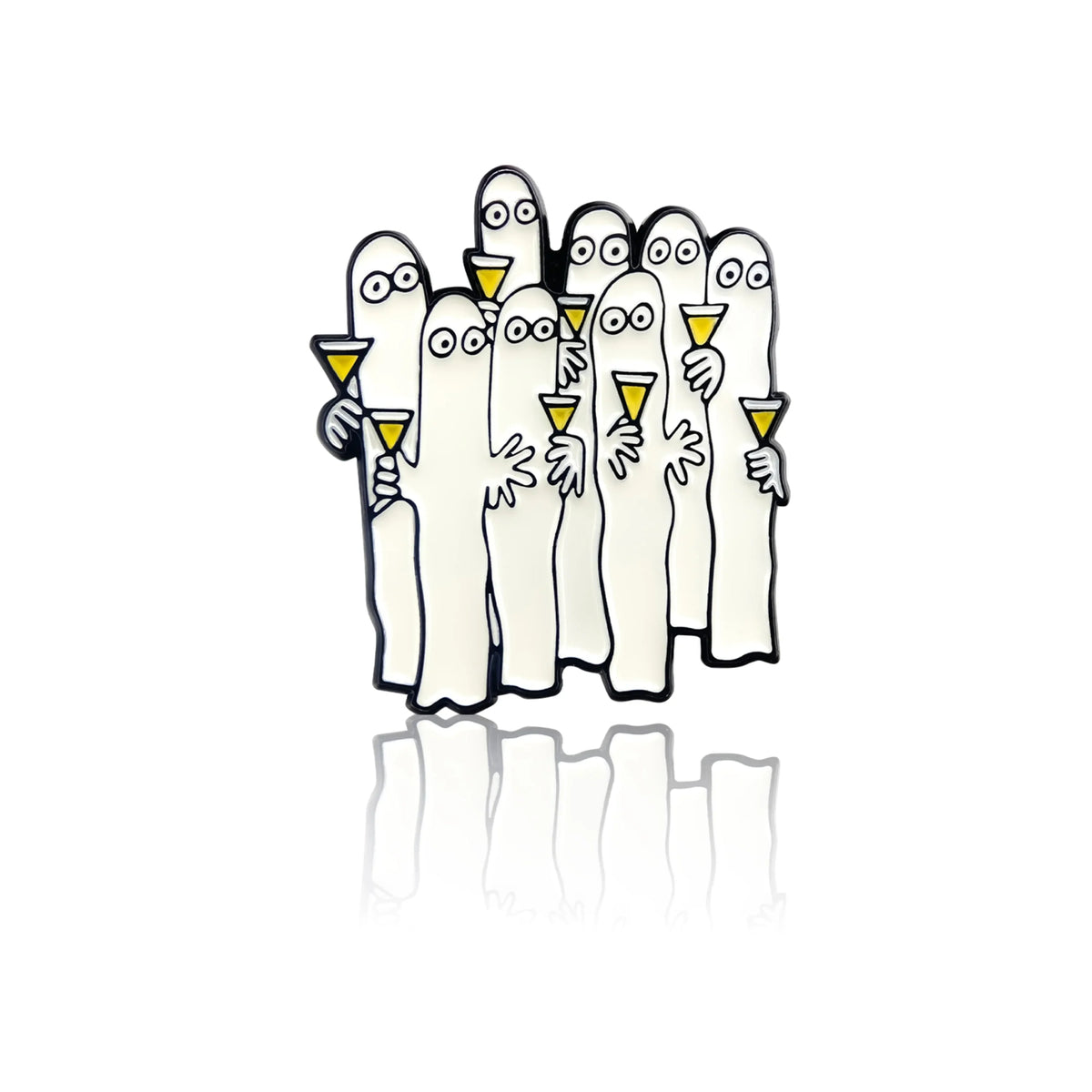 Hattifatteners With Cocktails Pin