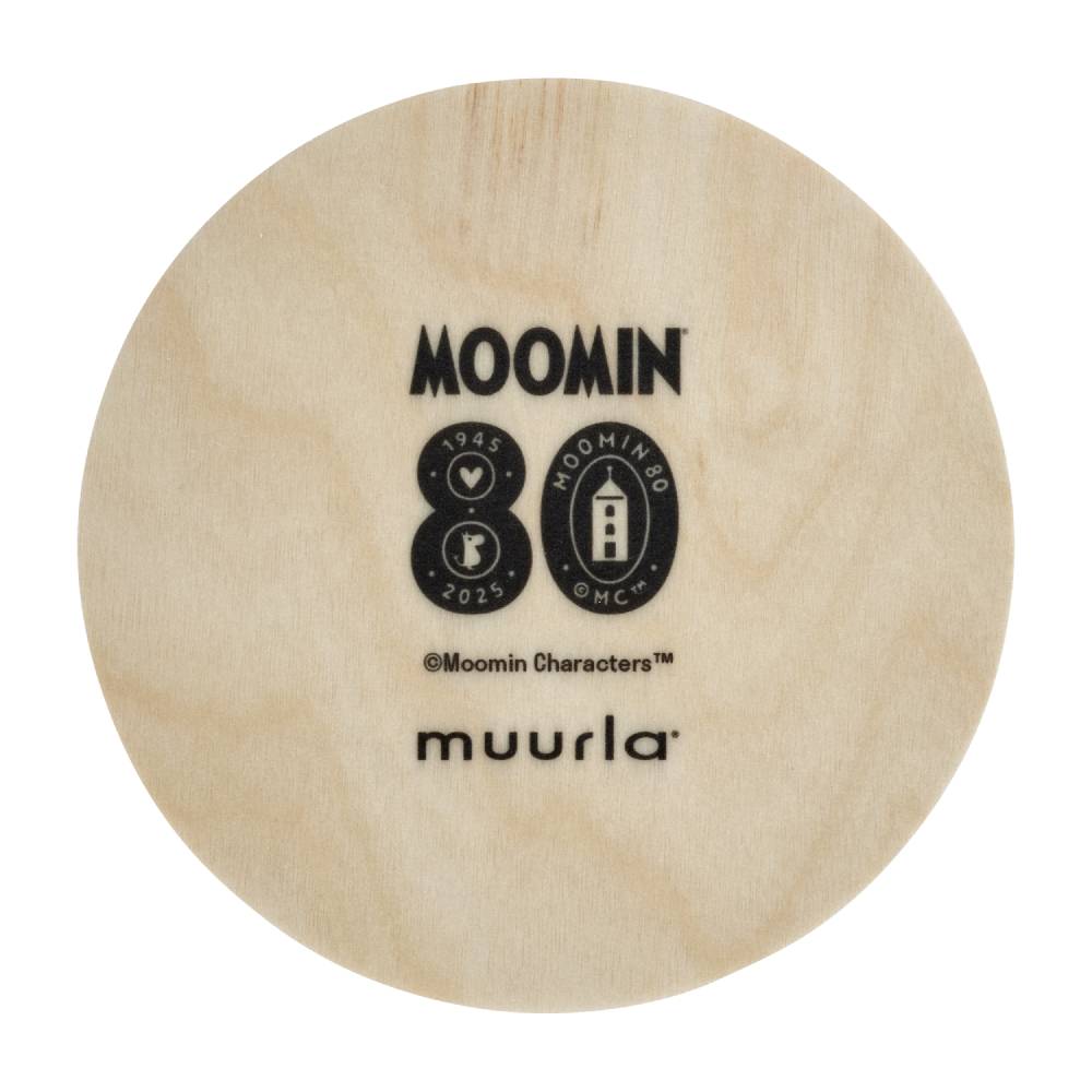 Moomin 80 Wooden Coasters In a Tin 4 pcs