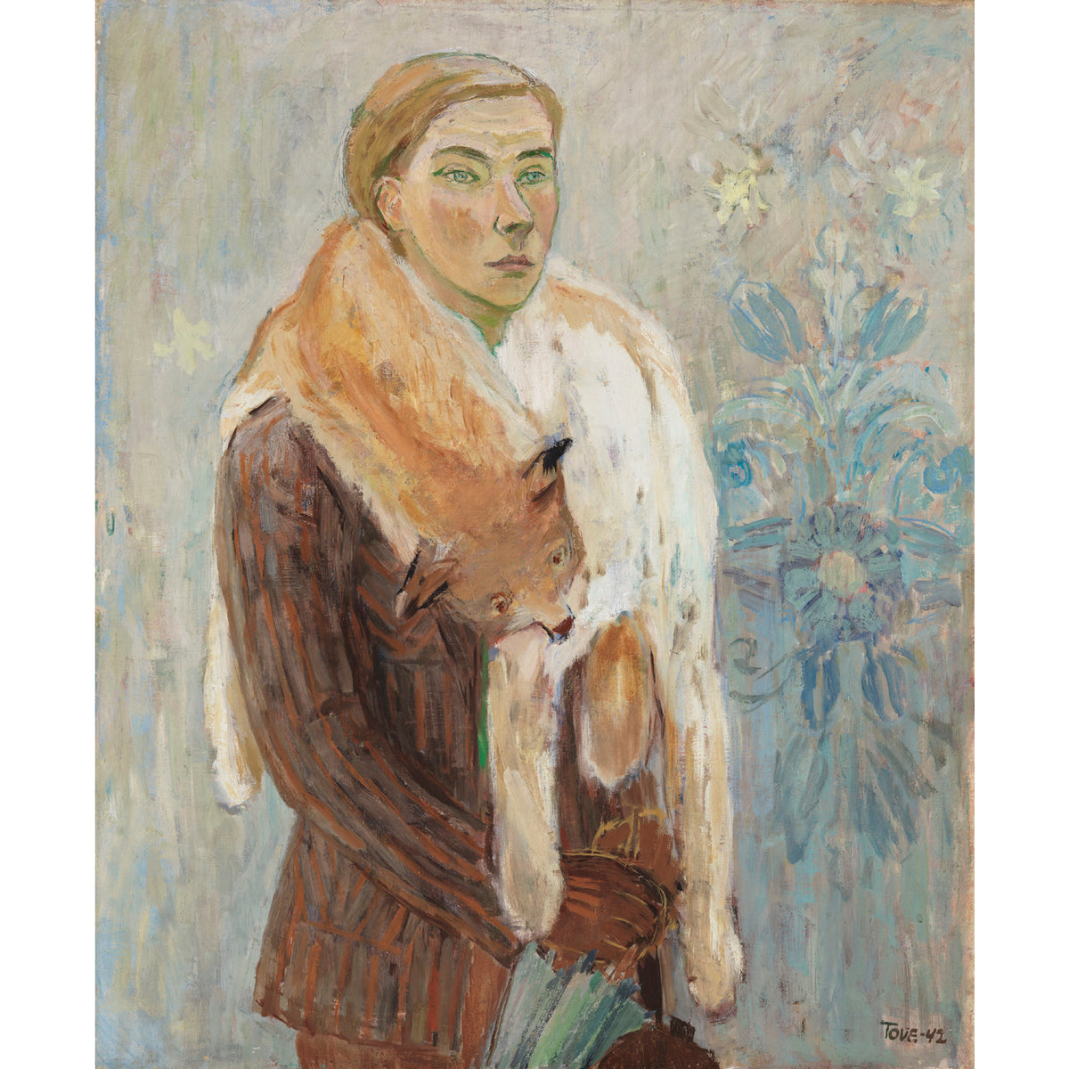 Tove Jansson Postcard Lynx Boa (Self-Portrait)