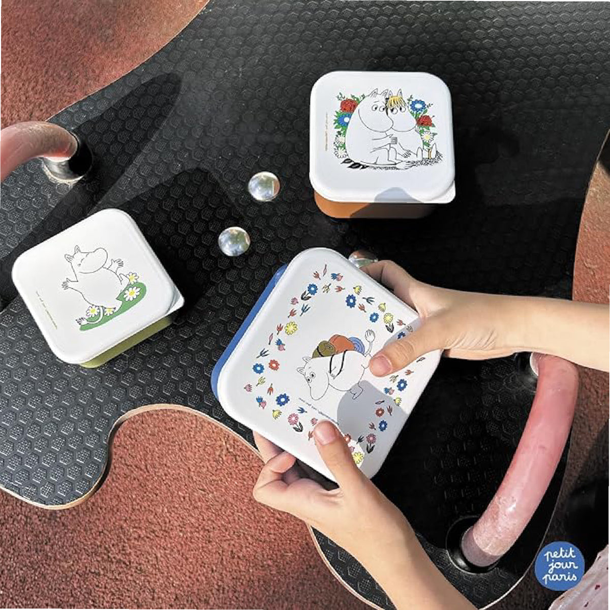 Moomin Petit Day - Set of 3 Lunch Boxes for Kids