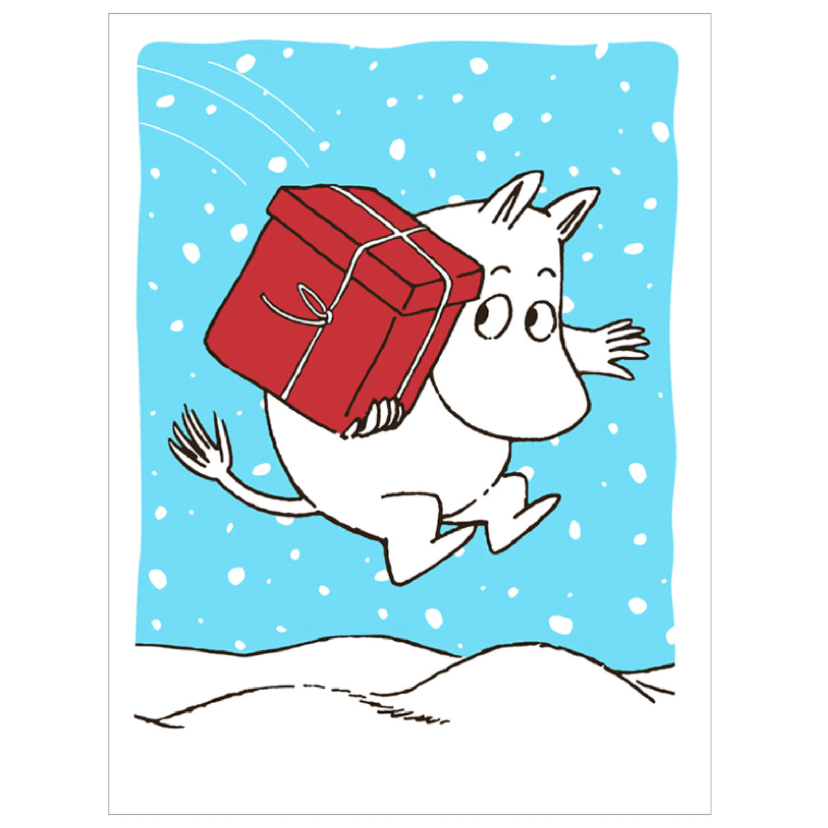 Moomin Jumping Greeting Card