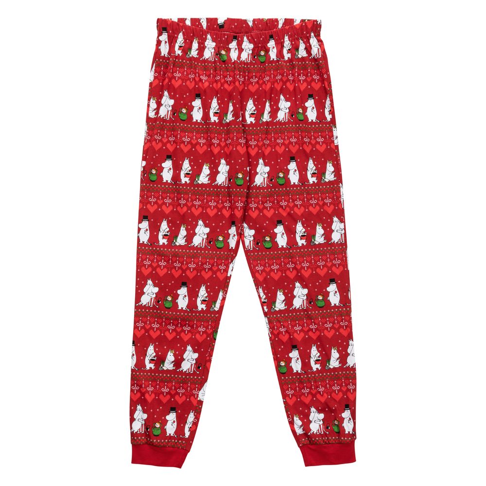 Moomin Winter Heart Women Pyjamas Red - The Official Moomin Shop