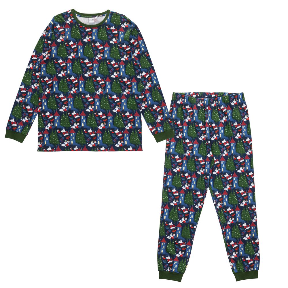 Moomin Bustling Men Pyjamas Darkblue - The Official Moomin Shop