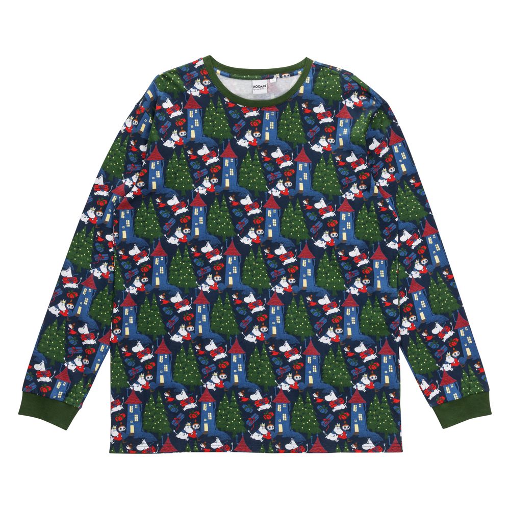 Moomin Bustling Men Pyjamas Darkblue - The Official Moomin Shop