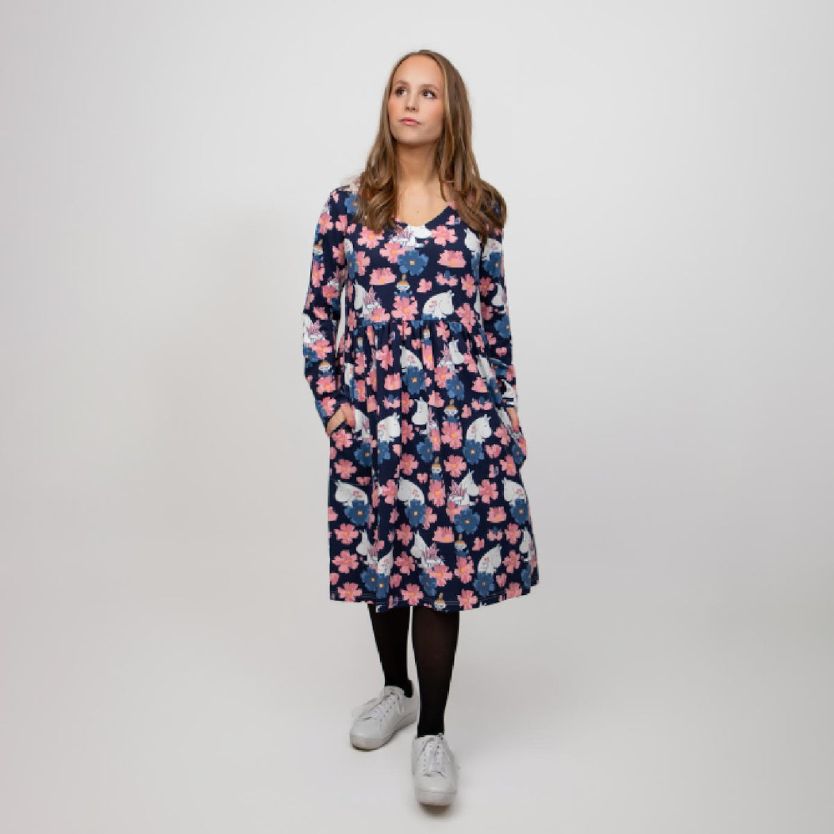 Moomin Dress Bouquet Blue