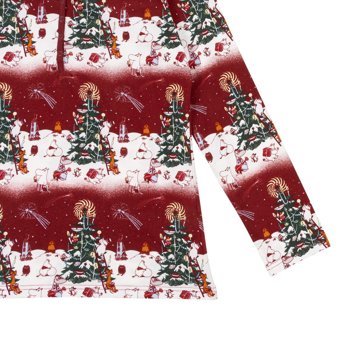 Moomin Yule Night Women Pyjamas Red - The Official Moomin Shop