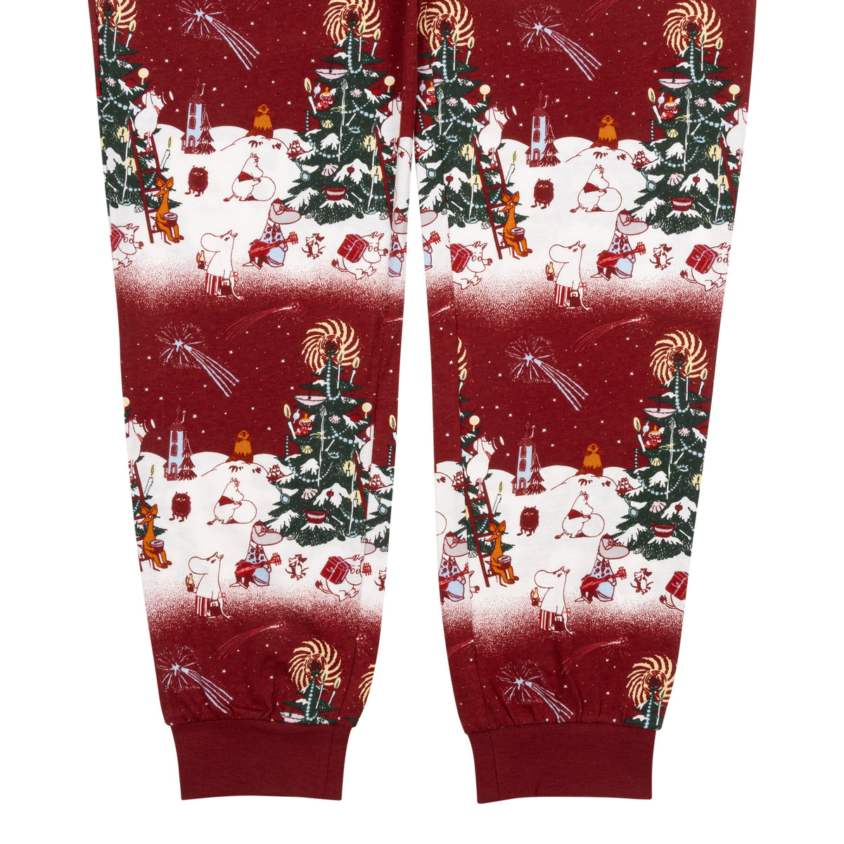 Moomin Yule Night Women Pyjamas Red - The Official Moomin Shop
