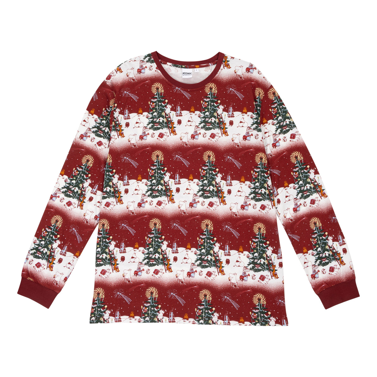 Moomin Yule Night Men Pyjamas Red - The Official Moomin Shop