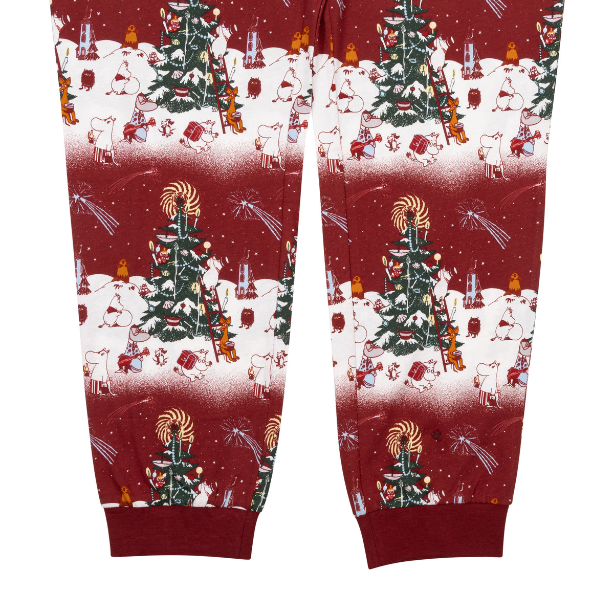 Moomin Yule Night Men Pyjamas Red - The Official Moomin Shop