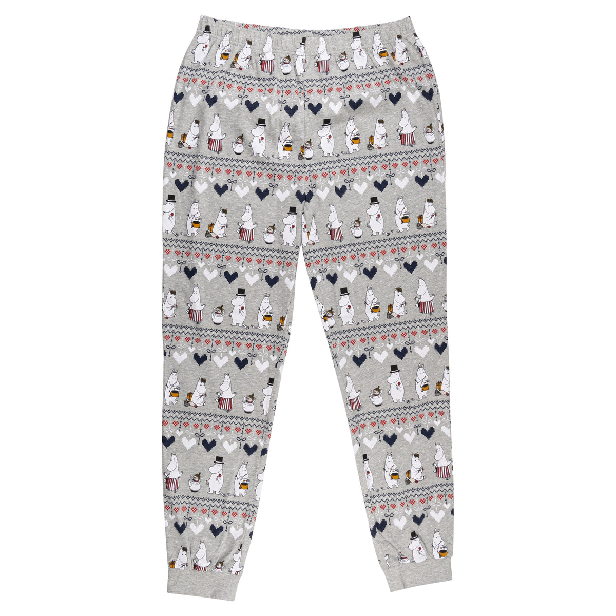 Moomin Winter Heart Men Pyjamas Grey - The Official Moomin Shop
