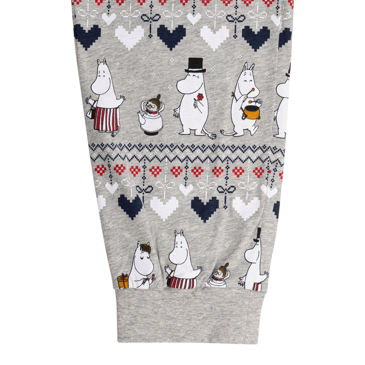 Moomin Winter Heart Men Pyjamas Grey - The Official Moomin Shop