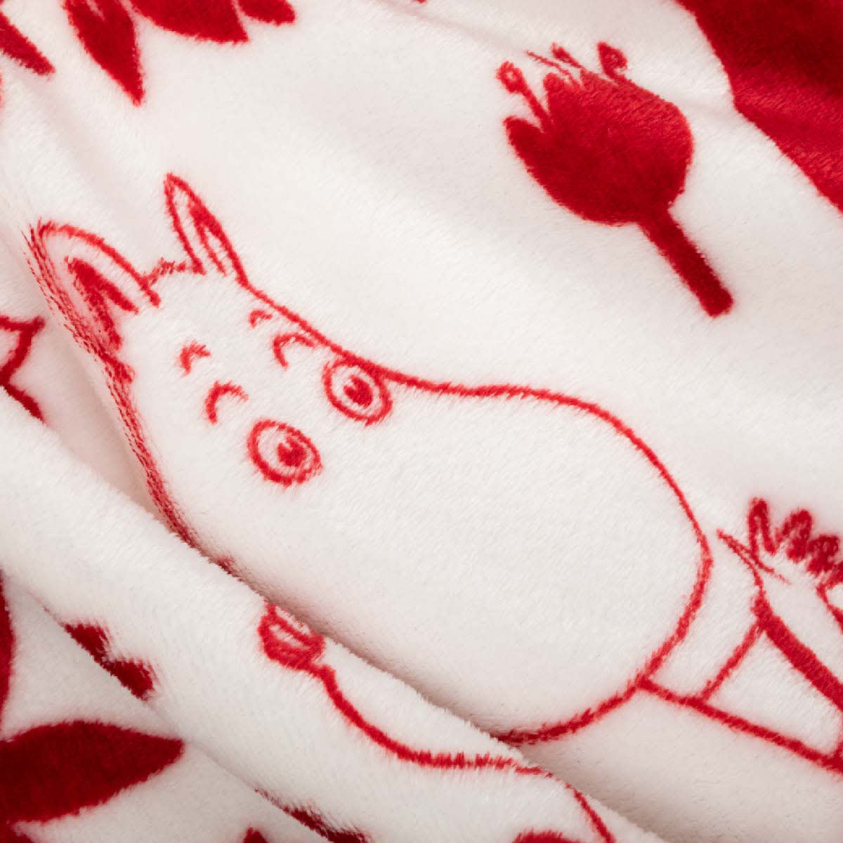 Moomin Park Fleece Blanket Red